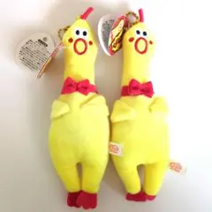 ぷきゅっと！ チキンやろう ぬいぐるみ キーホルダー 2体セット　新品未使用