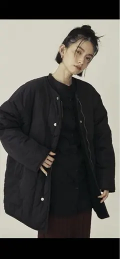 リバーシブル　キルティング　アウター