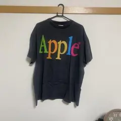 Apple ヴィンテージ加工ロゴTシャツ