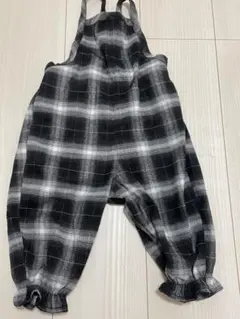 チェック柄オーバーオール 80cm
