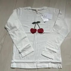 アソートモチーフ長袖薄手Tシャツ　7days Style チェリー　140cm