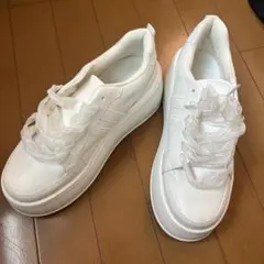 厚底スニーカー 白