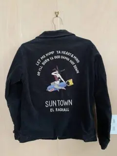 EL RADIALL ジャンパー ブラック スエード生地　36