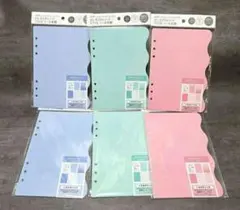 amifa　A5　カスタムノート　リフィル　シール台紙　5枚入り　3色×2セット