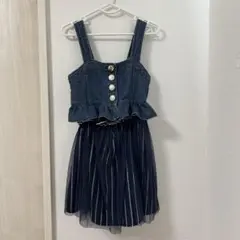 2wayデニムジャンバースカート 110