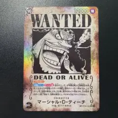 マーシャル・D・ティーチ 手配書 SP OP09-093