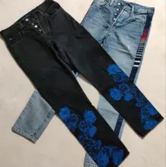 リーバイス　MADE＆CRAFTED 501 刺繍 w24 まとめ売り2本