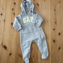 BabyGap フード付きロンパース 9-12ヶ月 グレー