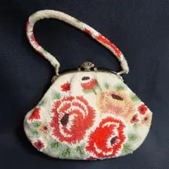 レトロ・和装ビーズバッグ