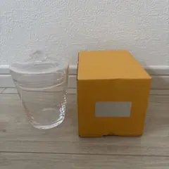 ガラス製 蓋付きカップ クリア