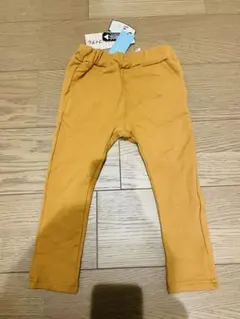 マスタード色 茶色　100cm 長ズボン 後ろポケット付き