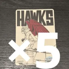 ヒロアカ展 原画展 マグネットステッカー ホークス 5枚