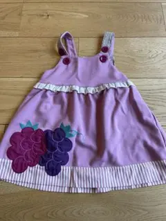 BABY CHEER ピンク ぶどうワンピース