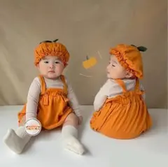 ❤️人気❤️ ハロウィン かぼちゃ 70 子供 ロンパース コスプレ ベビー