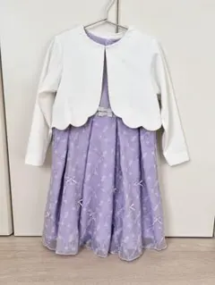 【美品・即日発送】アプレレクール120cm 入学卒園ワンピース ボレロ2点セット
