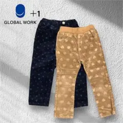 ハート柄コーデュロイパンツ　2本セット　GLOBAL WORK グローバルワークのサムネイル