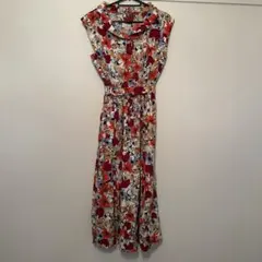 花柄 ロングワンピースのサムネイル