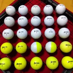 ゴルフロストボールスリクソン白黃25球