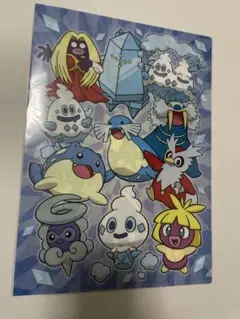 未開封　ポケモン　A4クリアファイル　こおりタイプ集合