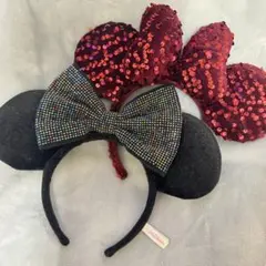 ディズニー ミッキー ミニー カチューシャ　黒のみ