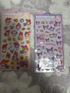 ぷくぷくシールマイメロ、クロミ