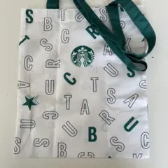 Starbucks トートバッグ アルファベットプリント　エコバッグ