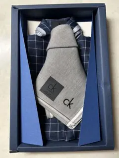 ck カルバンクライン　ハンカチ2枚セット　ボックス入り