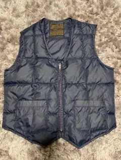 Eddie Bauer グースダウンベスト　黒タグ70s〜80s 紺色　ネイビー