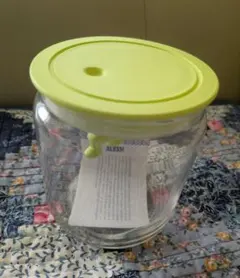 ALESSI Gianni ガラスキャニスター 黄緑 ガラス瓶 保存容器 - メルカリ
