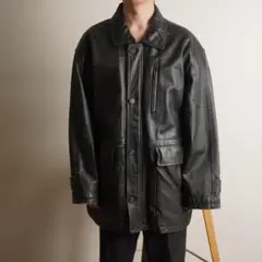 美品 OLD GAP Leather Car Coat カーコ ート 野村訓市 - メルカリ