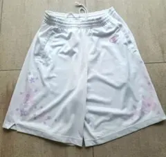 バレーボールパンツ ホワイト×パープル デジタル柄 | Mercari