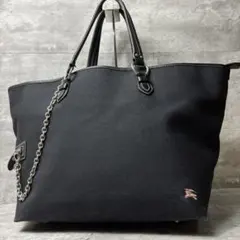 BURBERRY BLUE LABEL ハートチャーム Y2K トートバッグ