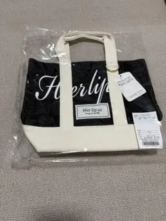 Her lip to Canvas Mini Tote Black - メルカリ