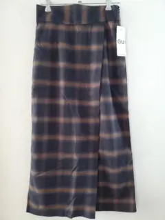 チェック　タイトスカート　タグ付き