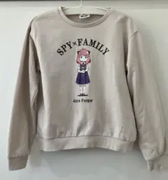 未使用＊150cm SPY×FAMILY ベージュスウェットアーニャとキメラさん