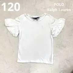 ポロラルフローレン フリル袖 ホワイト Tシャツ 120のサムネイル
