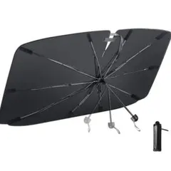 車用サンシェード フロント 傘型 折りたた式 10本骨頑丈UVカット