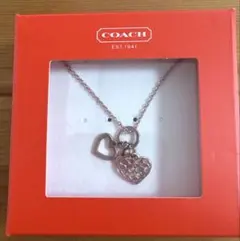 COACH ネックレス ハートモチーフ 3連チャーム