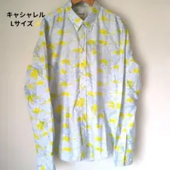 キャシャレル✨️/シャツ/Lサイズ/長袖シャツ/前ボタン/ネルシャツのサムネイル