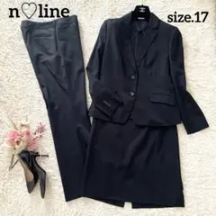 極美品⭐︎青山 n♡line bynozomi 黒 スーツ 3点セットアップ 17