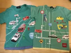 klädskåp トミカ コラボ Tシャツ 2枚セット 100のサムネイル