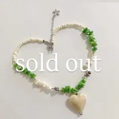 no.375／a'moureveビーズネックレス　ハンドメイド