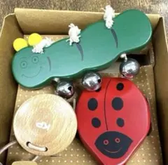 【新品】KP キッズパーカッション 知育楽器　リズム楽器木製３点セット　知育玩具