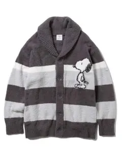 スヌーピー カーディガン グレー