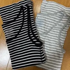無印良品　ボーダータンクトップ　2枚セット