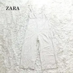 ザラ オーバーオール オールインワン サロペット ストライプ カジュアル キャミ