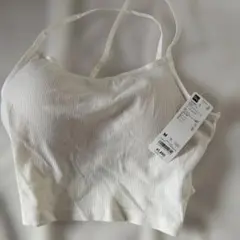 GU リブデザイン ブラトップ Mサイズ ホワイト