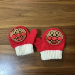 アンパンマン ベビー用手袋 赤