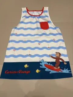 保育士エプロン　おさるのジョージ