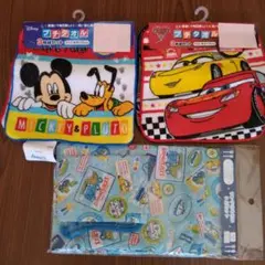 新品　プチタオル　カーズ　ディズニー　3枚組セット　ランチセット　おまとめ